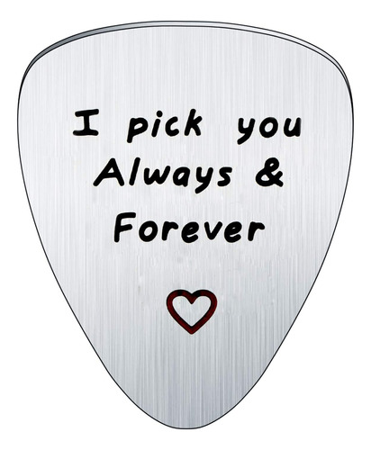 Siempre Te Elijo Guitarra Pick Regalo Musical Aniversar...