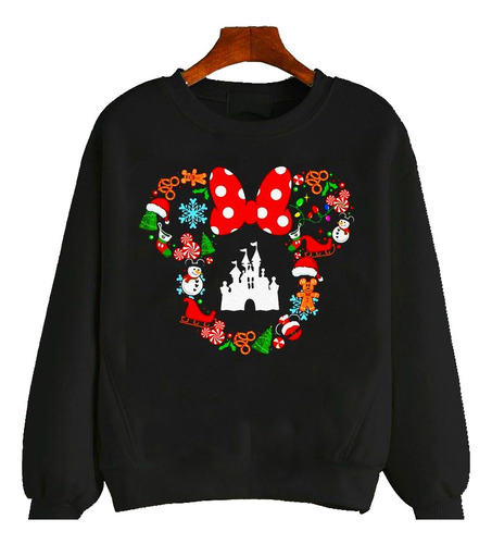 Sudadera Minnie Mouse Navideña Christmas Hermosa Perfecta 