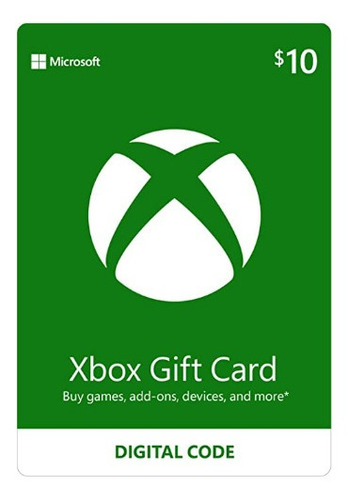 Tarjeta Xbox Live Gift Card 10 Usd