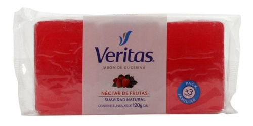 Pack X 12 Jabón De Glicerina Veritas Néctar De Frutas 120g