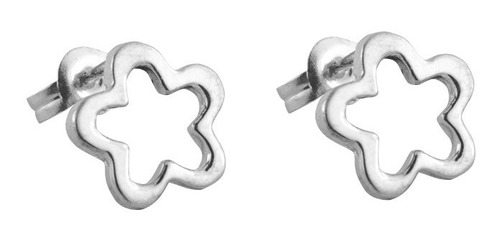 Aretes De Plata Flor Espiral