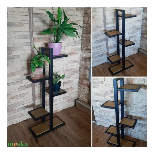 Macetero Regiu 18cm Base, 110cm Altura, 22cm Ancho Negro