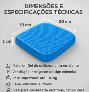 Almofada Ortopédica Gel Favo De Mel Para