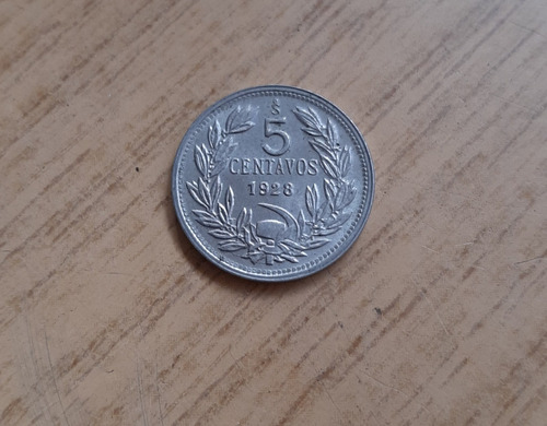 Moneda De 5 Centavos Año 1928