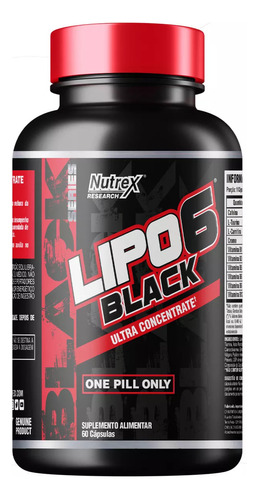 Lipo 6 Black Intense Ultra 120 Cápsulas - Intenso