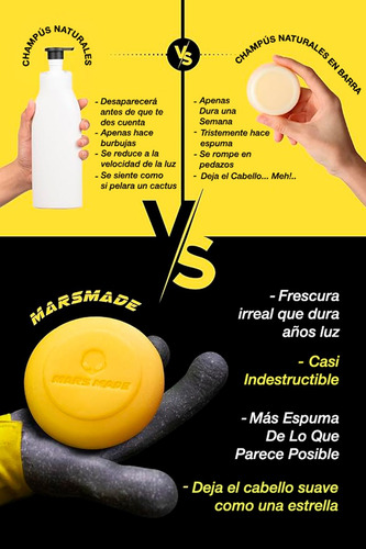 Shampoo Marsmade Sal Marina Barra 120g