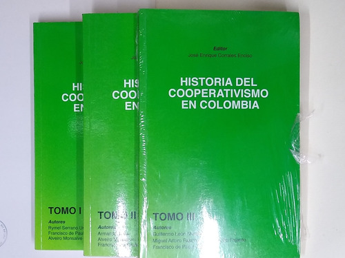Historia Del Cooperativismo En Colombia (3 Tomos) 