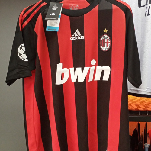 Camiseta Fútbol adidas Ac Milán 08-09 (titular) (negra)