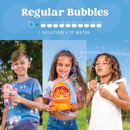 2 Botellas Liquido Burbujas Naranja / Morado 0.95 Litros
