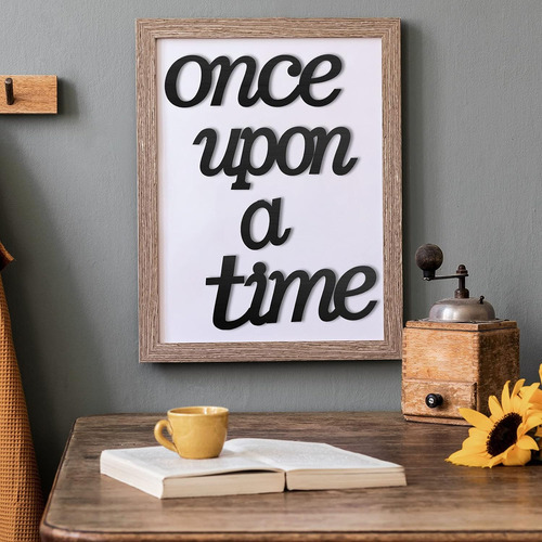 Jetec Letrero Conxto En Inglés «once Upon A Time», Decoració