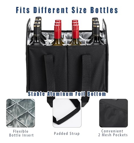 Porta Botellas De Vino Plegable Para 12 Botellas, Caja De Al