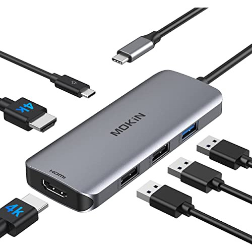 Estacion De Acoplamiento Usb C A Doble Hdmi, Usb C Hub Dual