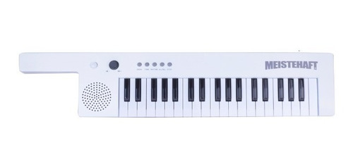 Imagen 2 de 5 de Keytar 37notas Para Niño- Recargable Blanco Meistehaft