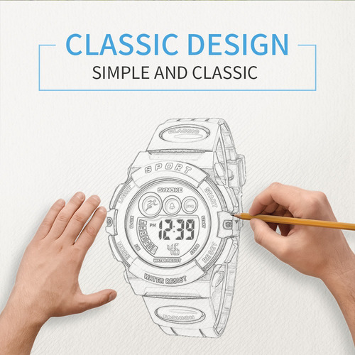 Reloj Deportivo Electrónico Multifunción Synoke Watch Para N