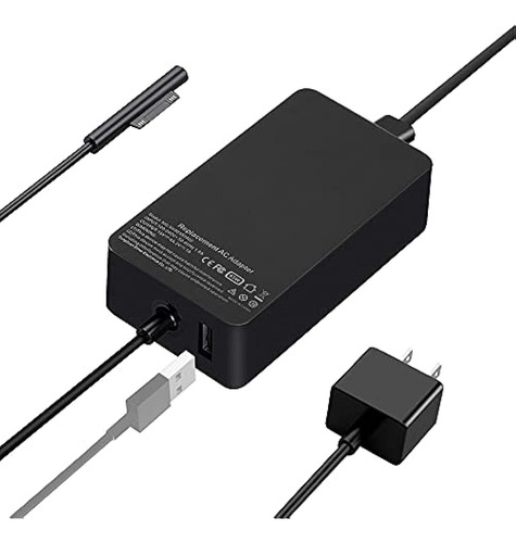 Surface Pro Charger, 65w Power Adapter Para Microsoft Surfac