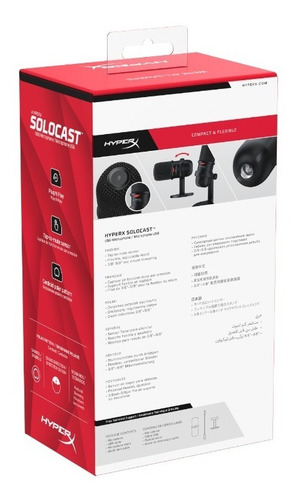 Imagen 8 de 10 de Micrófono HyperX SoloCast condensador cardioide negro