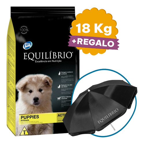 Comida Equilibrio Perro Cachorro 18 Kg + Envío Gratis