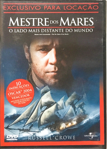 Dvd Mestre Dos Mares - Russell Crowe - Original Lacrado 