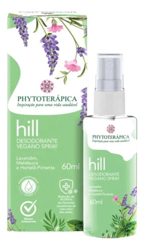Desodorante Vegano Spray Hill 60ml (phytoterápica)