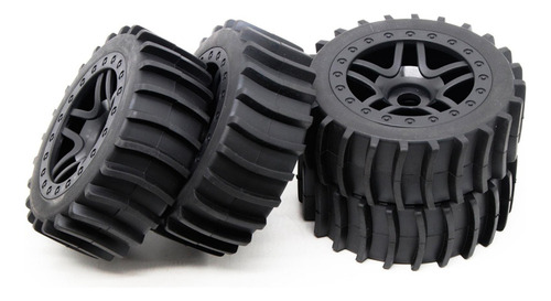 . 4 Uds Neumáticos De Goma Rc Adaptador Hexagonal De 17mm