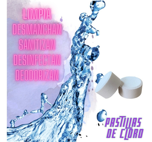 Imagen 5 de 9 de 10 Pastilla Cloro Desinfectante Cisterna Tinaco Envio Gratis