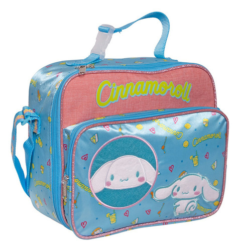 Kit Mochila Cinnamoroll Lonchera Lap Original Primaria Juv Rosa Rosa