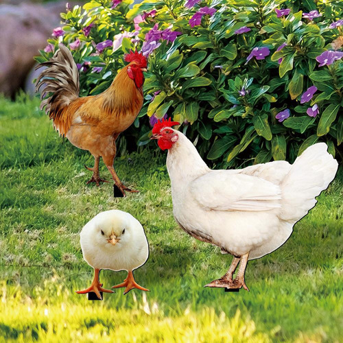 Gar De Arte Con Forma De Gallo, Gallina, Pollo, Pollito, Ins