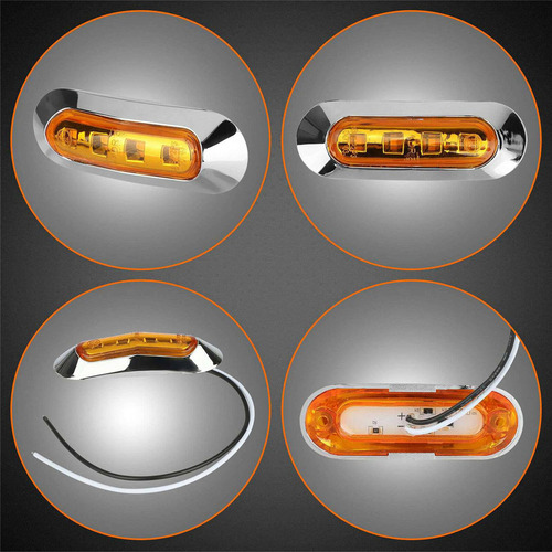 Para 20 Luces Led De Señalización Lateral Para Camiones Y