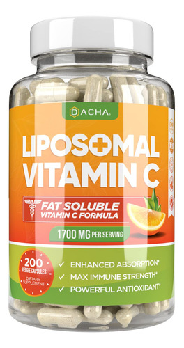 Vitamina C Liposomal Natural - 1700 Mg, 200 Cpsulas, Sistem