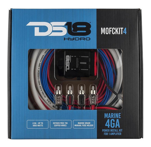 Kit De Cables Ds18 4ga Marino Mofckit4 1800w