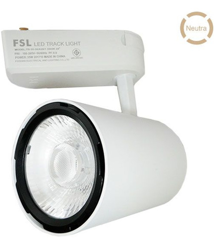 Foco Led Para Riel 35w  Blanco - Blanco Neutro (4000k)