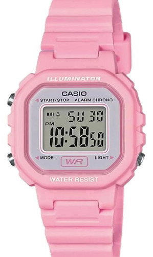 Casio Reloj Deportivo Digital  Correa Resina Pink La-20wh