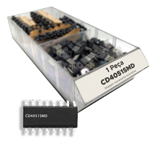 Circuito Integrado Cd4051smd = Cd 4051 Smd - Soic16