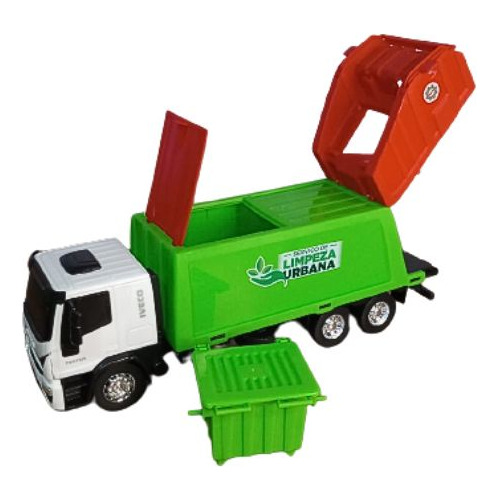 Caminhão Iveco Réplica Coletor Lixo Miniatura Pronta Entrega