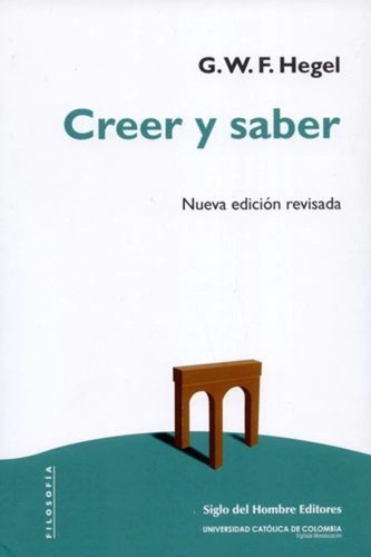 Libro Creer Y Saber
