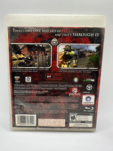Brother In Arms Hell´s Highway - Ps3 (Reacondicionado)