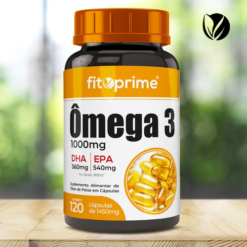 Imagem 3 de 4 de Ômega 3 Óleo De Peixe 1000mg Com 120 Cápsulas Fitoprime