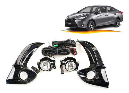 Kit Neblinero Led Completo Para Toyota Yaris 2022 2023