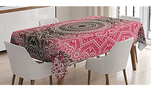 Mantel Ambesonne Mandala, Estampado Retro Bohemio Ombre Esen