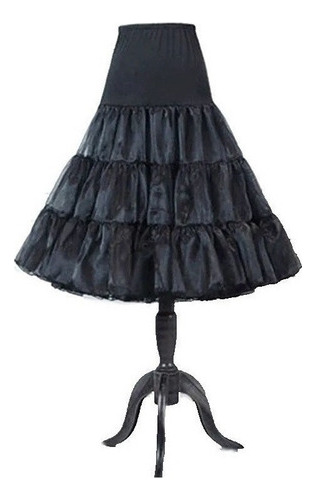 Falda Enagua Vintage Woman Crinoline Shiny Tul Malla Lo 1