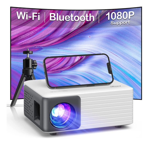 Mini Proyector Con Wifi Y Bluetooth, Proyector iPhone Compat