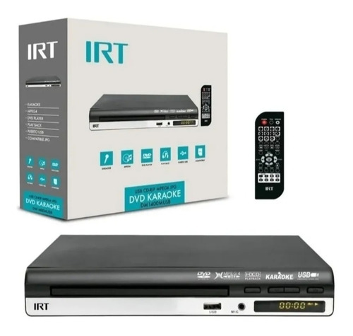 Reproductor Dvd Irt/ Karaoke/ Usb/ Cd/ Rca/ Incluye Control