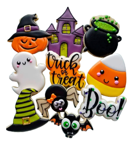 Cortadores De Galletas Halloween Casa Embrujada Sombrero Boo