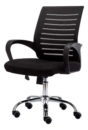 Imagen 4 de 6 de Silla De Oficina Gerencial Collins Negro