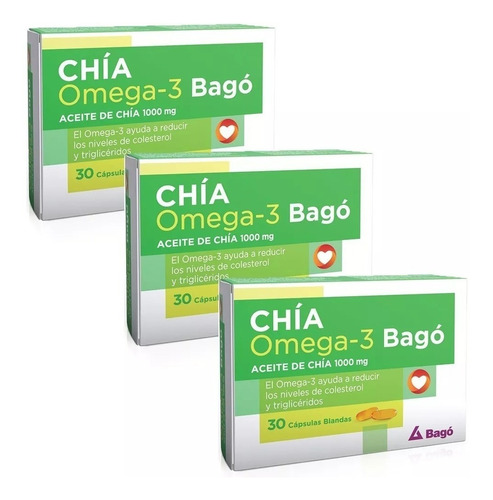 Aceite De Chia Bago Omega 3  Oferta X 90 Capsulas