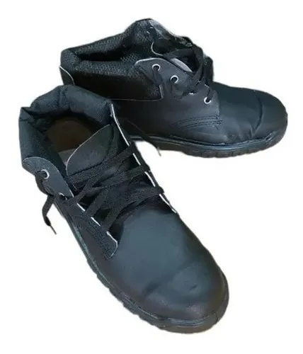Botin Trabajo Seguridad Con Puntera Acero Cuero Suela Pvc