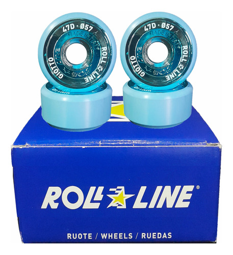 4 Ruedas Roll Line Giotto 49d 53d Patin Artistico Nuevas