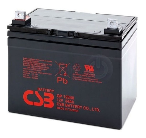 Bateria Csb Gp 12340 12v 34ah Recargable (nuevo)