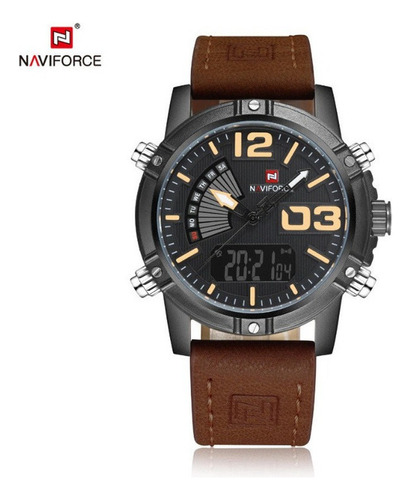 Reloj Electrónico De Cuarzo Clásico Naviforce 9095 Para Homb