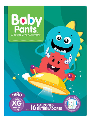 5 Pack Pañal Entrenador Niño Baby Pants Talla Xg 16 Pza